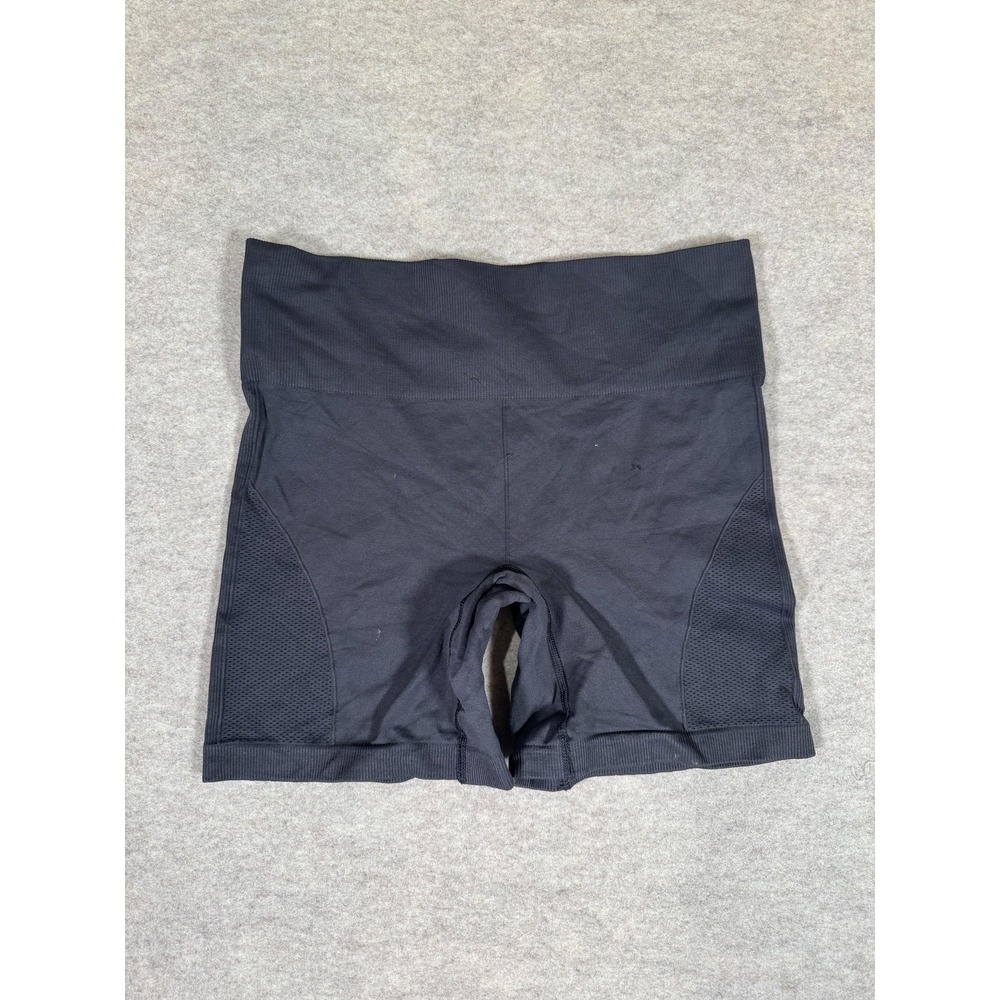 Lululemon Biker Shorts Womens 10 Black‎ High Rise 7 In Inseam Mesh Yoga Athletic